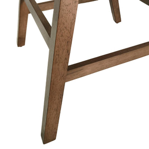 English Elm Christopher Knight Home® - Counter Stool mid-century set of 2 with rubberwood splayed legs, upholstered seats & footrests, 25" seat height DARK GREY 71185.00DGRY