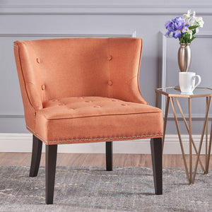 Christopher Knight Home® - Noble House - Adelina Contemporary Upholstered Accent Chair with Nailhead Trim