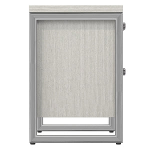 Bernhardt Bernhardt Stratum Mist Nightstand With Polished Nickel Accents, Soft-Close Drawers & Usb Charging 325232