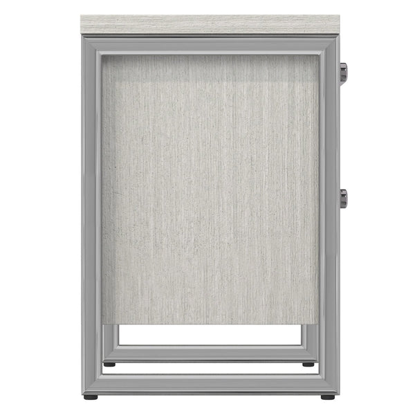 Bernhardt Bernhardt Stratum Mist Nightstand With Polished Nickel Accents, Soft-Close Drawers & Usb Charging 325232