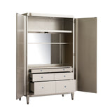 Zoey Storage Armoire Cabinet Silver P344120 Pulaski Furniture