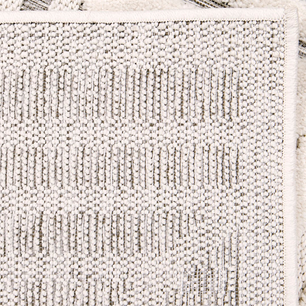 Orian Rugs Crochet Glass House Machine Woven Polypropylene Contemporary Area Rug Natural Grey Polypropylene