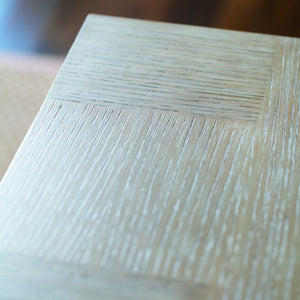 Bernhardt Bernhardt Santa Barbara 7-Piece Dining Set With Extendable Table, Cerused Oak Veneers & Tan Upholstery Sandstone; Textured Cameo K1931