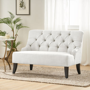 Christopher Knight Home® - Noble House - Nicole Contemporary Tufted Fabric Settee