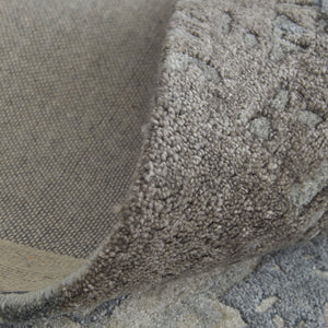 Feizy Rugs Zarah Modern Elegance Hand-tufted Viscose And Wool Rug, Abstract Watercolor Design For Your Home Blue,Taupe,Green Viscose,Wool Zrh8918fbluchle10