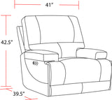 Parker House Whitman - Verona Linen - Powered By Freemotion Power Reclining Sofa And Two Recliners Beige Top Grain Leather With Match (X) Mwhi-311ph-p25-vli