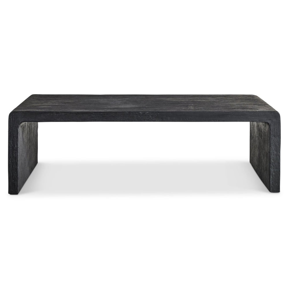 Bernhardt Bernhardt Shephard Faux Bois Resin Cocktail Table with Organic Form for Living Rooms 582012
