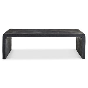 Bernhardt Bernhardt Shephard Faux Bois Resin Cocktail Table with Organic Form for Living Rooms 582012