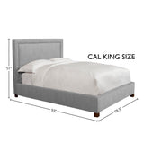 Parker House Parker Living Sleep Cody - Mineral California King Bed Mineral Grey 100% Polyester (SW) BCOD#9500-2-MNR