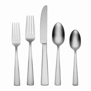 Lenox Oneida Satin Nocha 20 Piece Everyday Flatware Set, Service for 4 Metallic, STAINLESS METAL H290020AL20