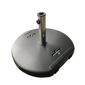 English Elm Christopher Knight Home® - MOTA Concrete Umbrella Base Round 132 lbs – Black, Stainless Steel Collar, Stable 13ft Support 62766.00BLK