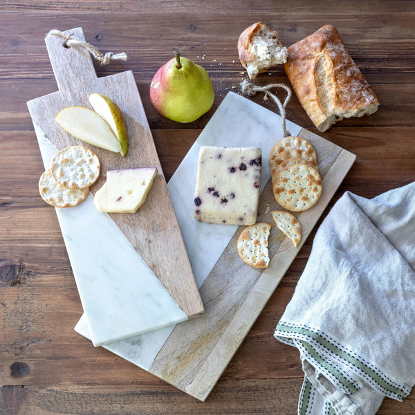 Wood and Marble Cutting Board with Handle EAW95014 Park Hill