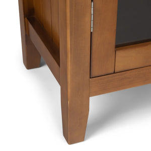English Elm Acadian 39" Solid Wood Transitional Storage Cabinet - Elegant Light Golden Brown Charm & Versatility B136P159407