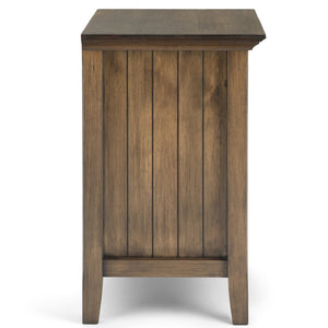 English Elm Acadian Solid Wood Nightstand with Drawer and Shelf Transitional Bedroom Side Table B136P158096