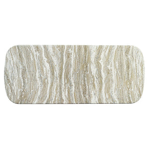 Bernhardt Bernhardt Rustic-Modern Arcadia Dining Table With Faux-Stone Top, Sculptural Woodgrain Legs & Leaf K2001