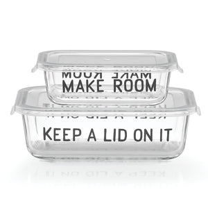 Lenox Kate Spade All in Good Taste 4-piece Rectangular Food Storage Set Multi, WHITE GLASS,CRYSTAL 875366