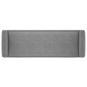 English Elm Scott Ottoman Bench - Contemporary Pewter Grey Accent Piece For Versatile Seating & Style B136P159254-GIGA