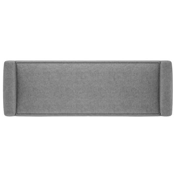 English Elm Scott Ottoman Bench - Contemporary Pewter Grey Accent Piece For Versatile Seating & Style B136P159254-GIGA