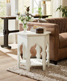 Americana Hexagon End Table Whites/Creams/Beiges Americana Collection 7050-80115-02 Hooker Furniture