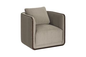 A.R.T. Furniture Sagrada Contemporary Accent Chair With Hazel Finish, Fiber Blenddown Pillow & Pocket Coil Cushion  Parrwood Solid Frame In The Hazel Finish 764516-5303