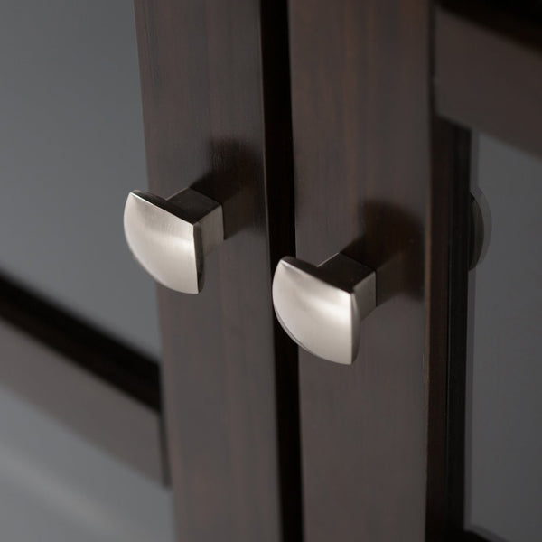 English Elm Acadian - Handcrafted Entryway Storage Cabinet In Rich Brunette Brown For Stylish Organization Needs B136P159418