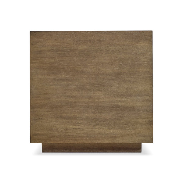 Bernhardt Bernhardt Weiss Oak Cube Side Table with Wire-brushed Finish for Modern Living Rooms 570127