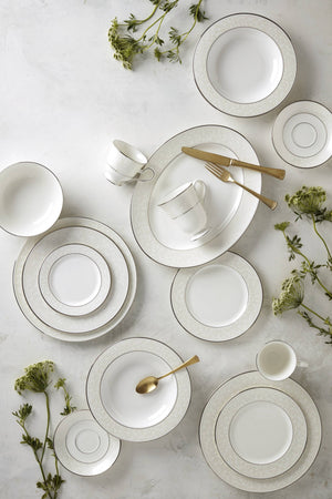 Lenox Opal Innocence 5-piece Place Setting White, WHITE BONE CHINA 6140990