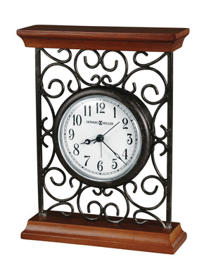 Hekman Furniture 645632 Exquisite Mildred Tabletop Clock - Elegant Old-world Design With Warm Wood & Metal Accents  Mildred Tabletop Clock 645632