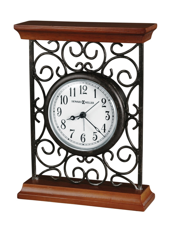 Hekman Furniture 645632 Exquisite Mildred Tabletop Clock - Elegant Old-world Design With Warm Wood & Metal Accents  Mildred Tabletop Clock 645632