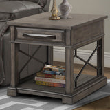 Parker House Sundance - Smokey Grey End Table Smokey Grey Poplar Solids / Birch Veneers SUN#02-SGR