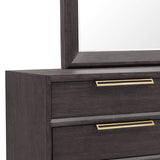 Quincy Dresser Mirror Black with Molasses Finish P375110 Pulaski Furniture