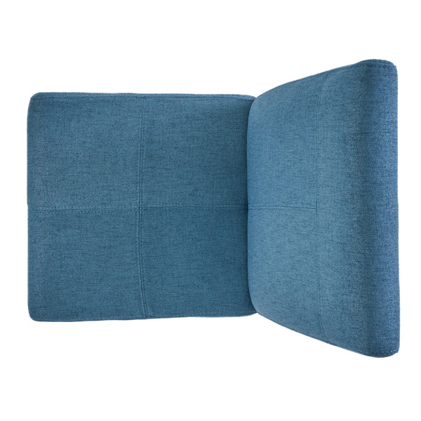 English Elm Pertica Upholstered Dining Chair Set of 2 with T-stitch Detail for Modern 38541.00BLU