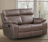 Parker House Theon - Stokes Toffee Manual Reclining Sofa And Loveseat Brown 97% Polyester,3% Pu Mthe-42-stof