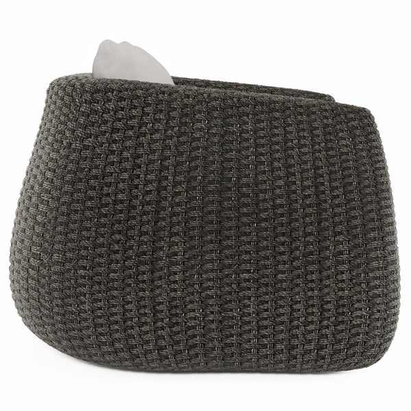 Bernhardt Bernhardt Sarene Outdoor Chair With All-Weather Woven Frame, Deep Cushions & Rounded Silhouette - Made to Order O4472A