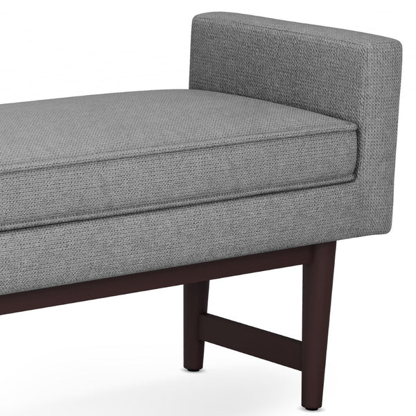 English Elm Scott Ottoman Bench - Contemporary Pewter Grey Accent Piece For Versatile Seating & Style B136P159254-GIGA