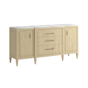 A.R.T. Furniture Eave Credenza with Luxurious Marble Top - Elegant Wood Storage for Dining & Living Room Display 436252-1825