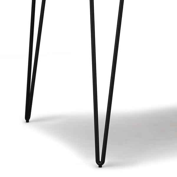 English Elm Hunter 45-Inch Round Dining Table – Stylish Mango Wood & Hairpin Legs For Modern Spaces, Seats 4 B136P158742