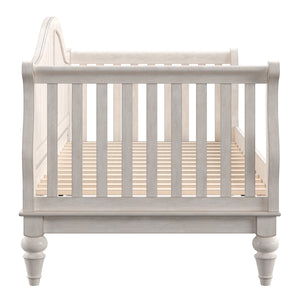 Homelegance By Top-Line Esteban Traditional Wood Slat Daybed White Rubberwood