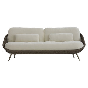 Bernhardt Bernhardt Santa Monica Outdoor Sofa — All-Weather Pebble Woven Papasan Design, Deep Cushions, Uv-Resistant Comfort - Made to Order O8227A