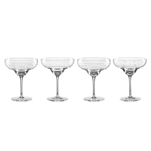 Lenox Oneida Mingle Margarita Glasses, Set of 4 Clear, NO COLOR GLASS,CRYSTAL 895934