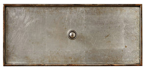 Hooker Furniture Arabella Eglomisé Mirrored Nightstand With 3 Drawers, Cedar Liner, Felt Top, Usb & Outlet Power 1610-90116-EGLO