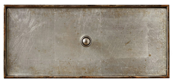 Hooker Furniture Arabella Eglomisé Mirrored Nightstand With 3 Drawers, Cedar Liner, Felt Top, Usb & Outlet Power 1610-90116-EGLO