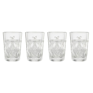 Lenox Butterfly Meadow Clear Tall Glasses, Set of 4 Clear, NO COLOR GLASS,CRYSTAL 896072