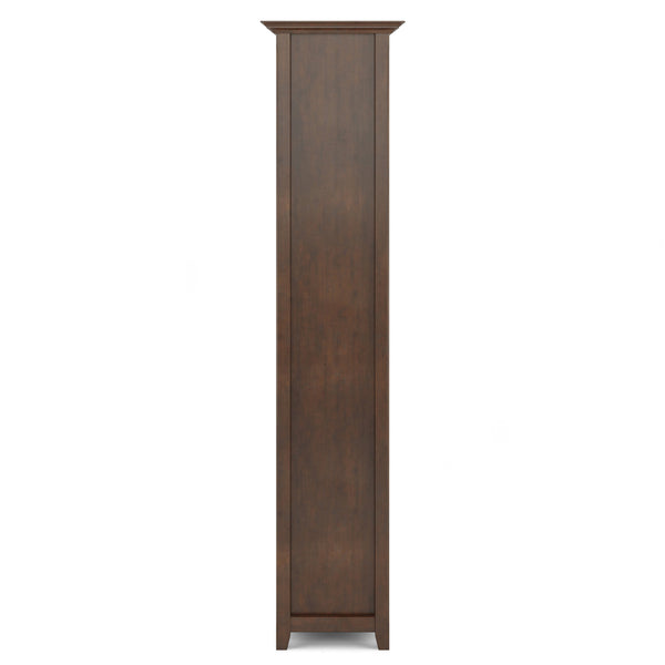 English Elm Amherst Solid Wood Five Shelf Bookcase Transitional Storage for Home or Office B136P158331