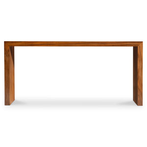 Bernhardt Bernhardt Brasea Solid Suar Wood Console Table with Organic Grain Lume Entryway Accent 394910