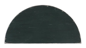 Hooker Furniture Charleston Demilune Console Table With Weathered Charleston Green Finish, Carved Accents, Shelf Storage Medium Green 6750-50003-34