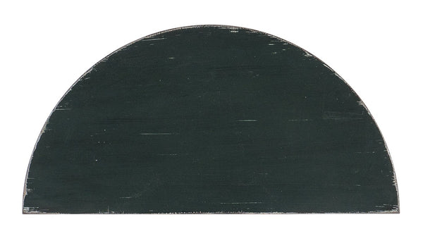 Hooker Furniture Charleston Demilune Console Table With Weathered Charleston Green Finish, Carved Accents, Shelf Storage Medium Green 6750-50003-34