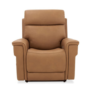 Hooker Furniture Lyra Semi-Aniline Top Grain Leather Power Lift Recliner With Wireless Charging, Cupholder, Lumbar Brown RC622-PHLL4-082