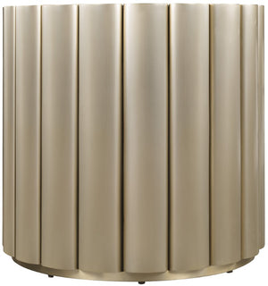 Hooker Furniture Melange Sculptural Time Flies End Table With Antique Mirror Top And Champagne Silver-Gold Base Elegance 628-80571-15