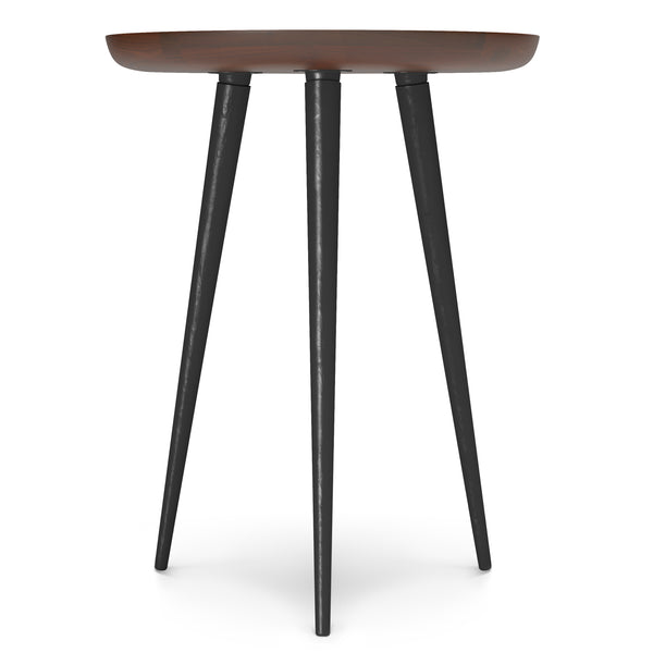 English Elm Clairmont Round Side Table In Cognac - Modern Industrial & Mid-Century Design For Any Room B136P158527